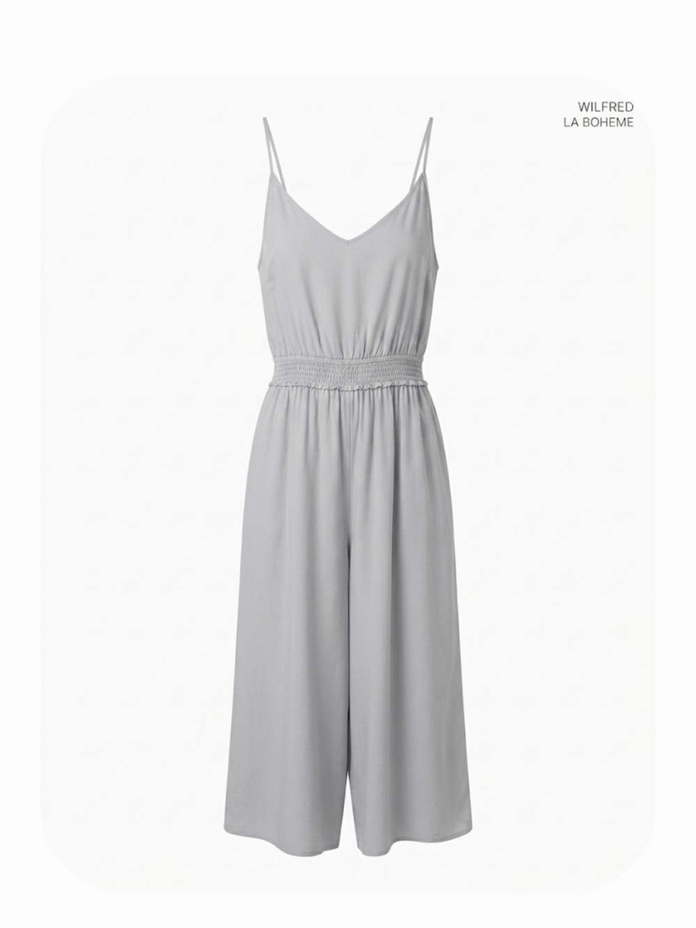 Wilfred La Bohème Modal Wide Leg Jumpsuit Ice Blue Aritzia XS